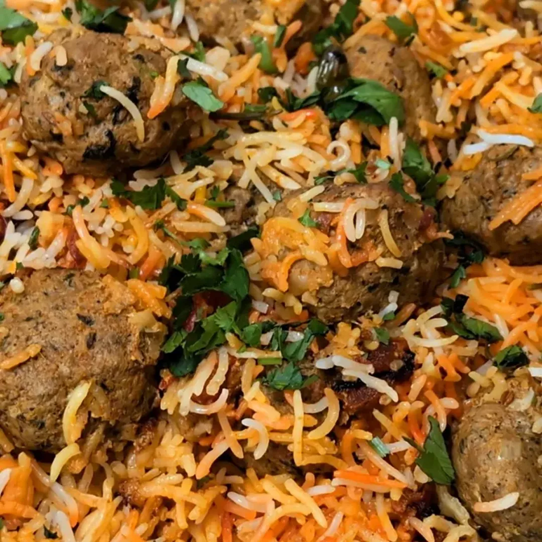 Beef Kofta Biryani